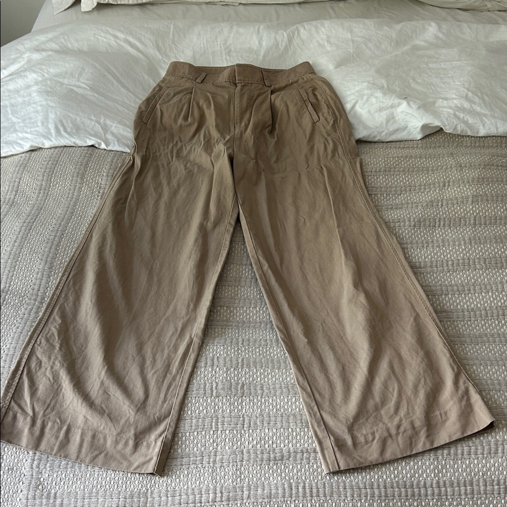 Everlane Wide-Leg Chinos in Khaki